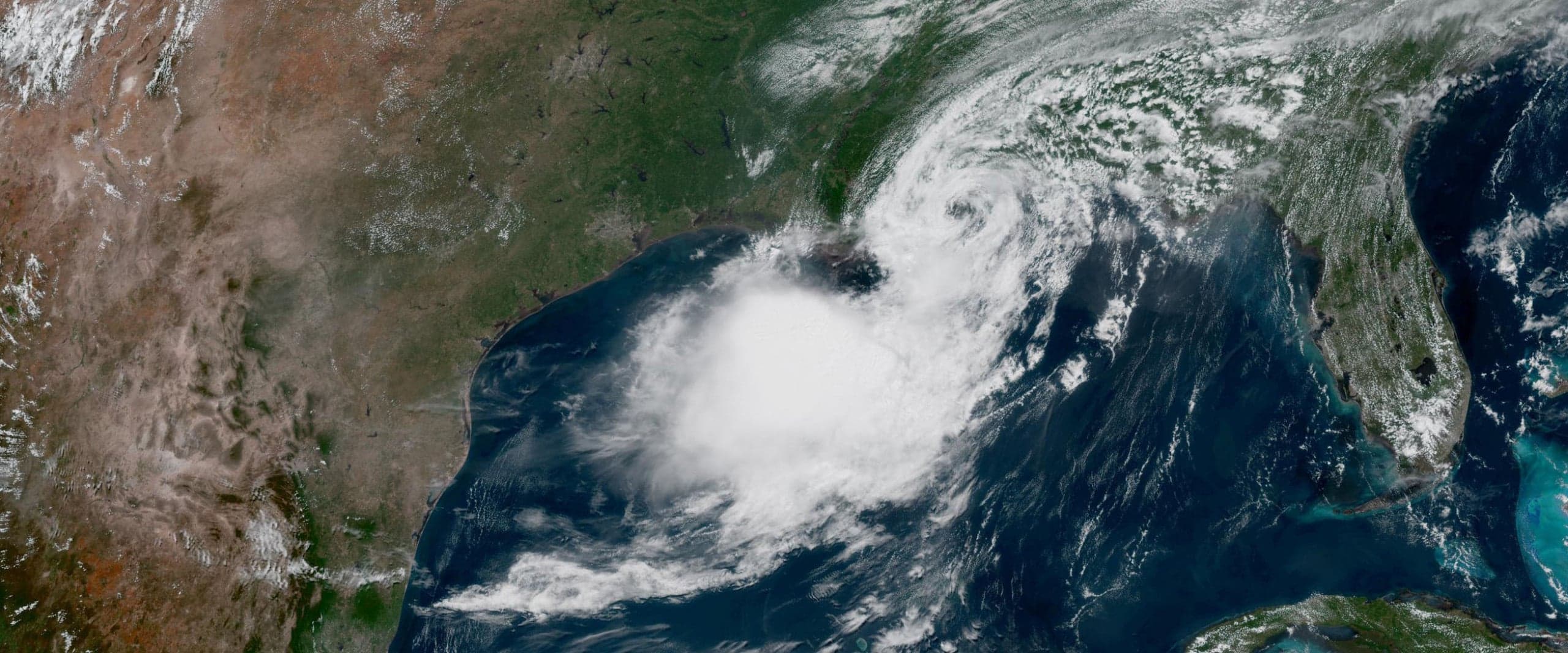 Satellite view of Hurricane Isaias