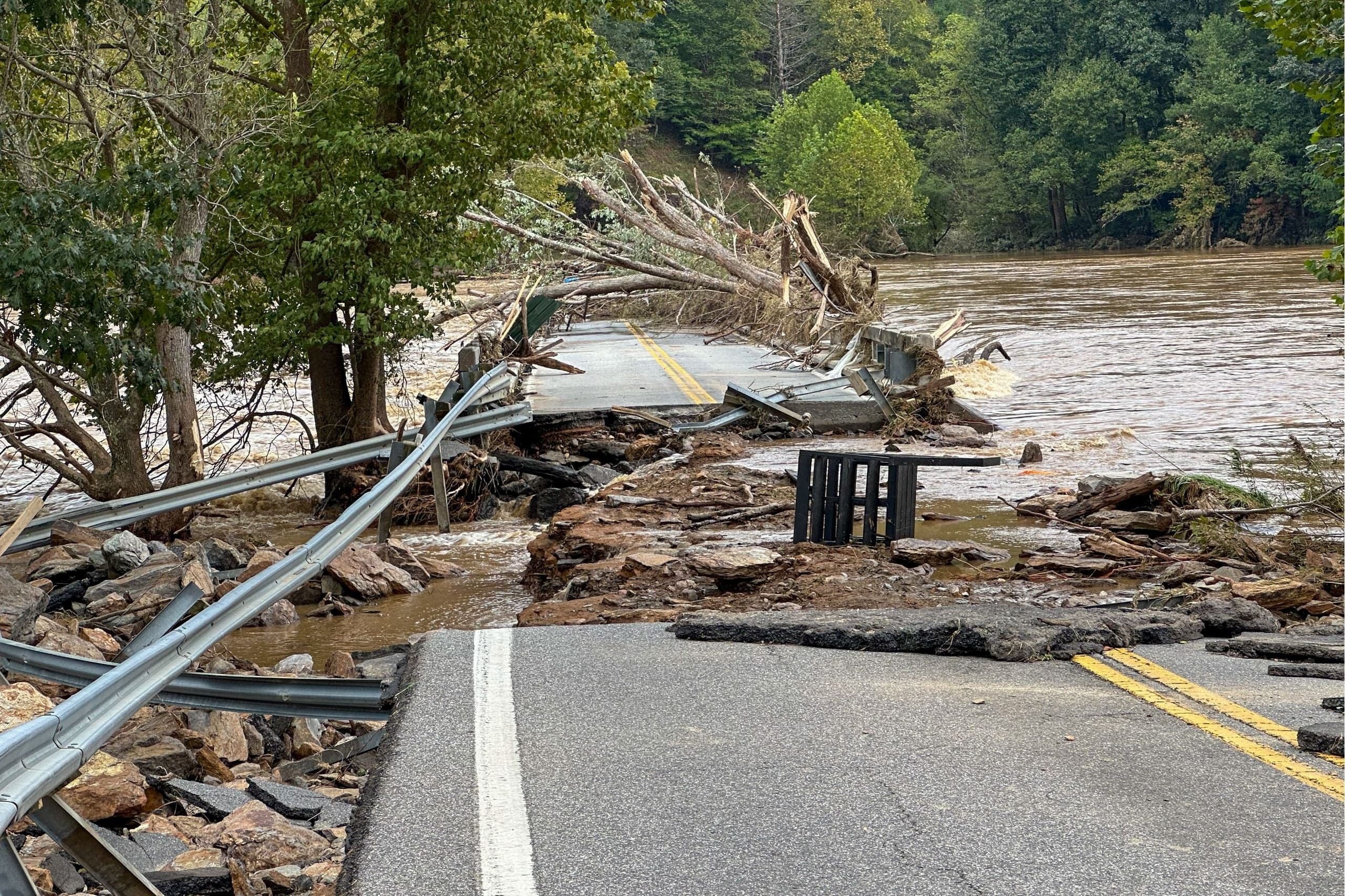 Flood damage in West Virginia.
