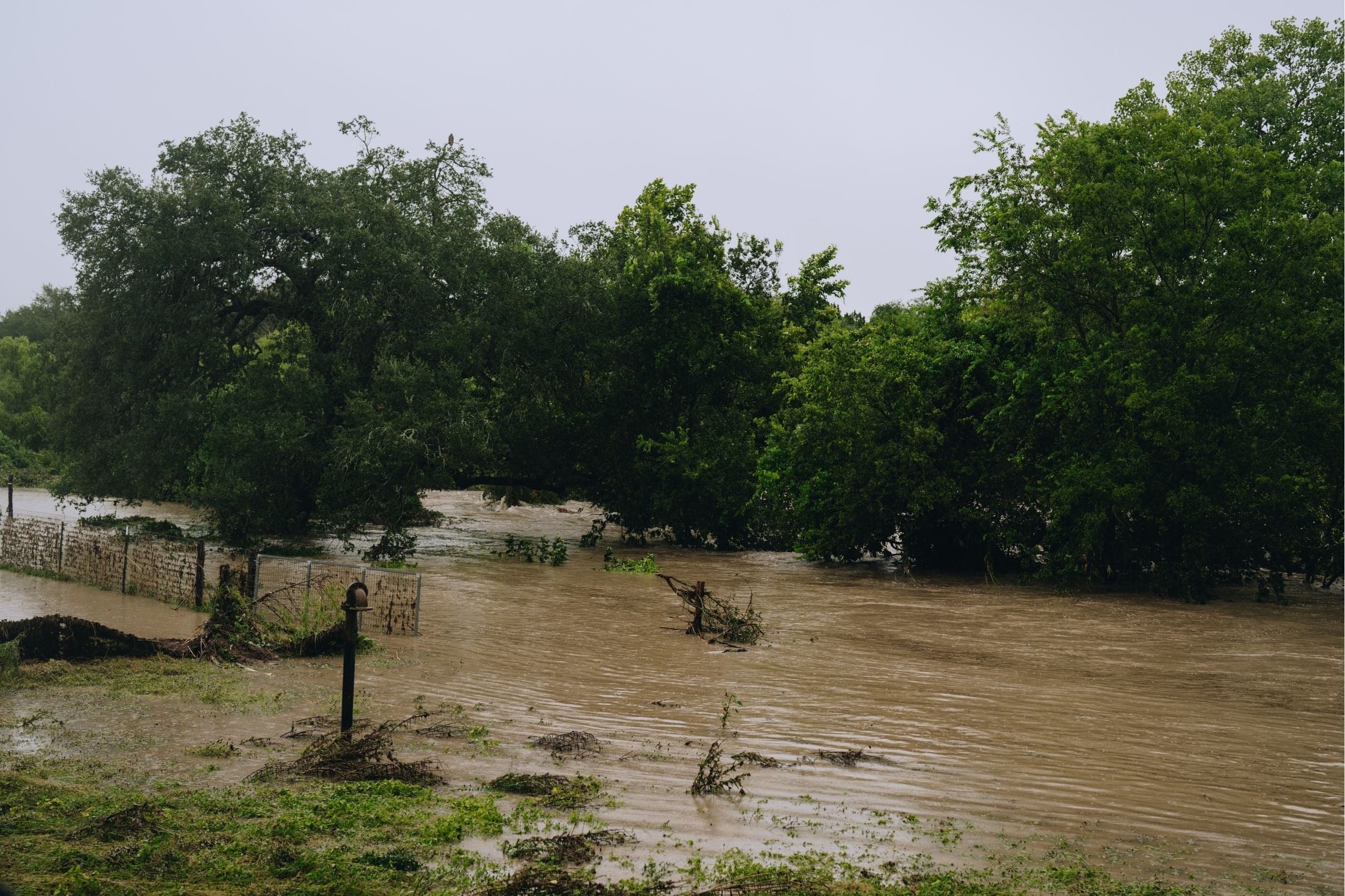 Rising floodwaters in Southwest Texas.